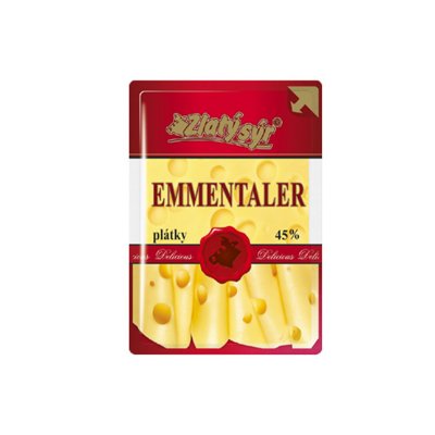 Zlatý sýr Emmentaler plátky 100 g